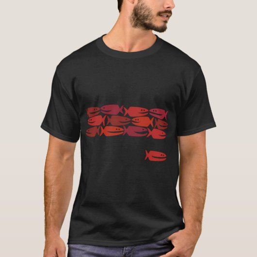 赤い魚、青い魚じゃない Tシャツ (正面)