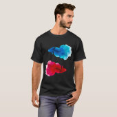 赤い魚、青い魚 Tシャツ (正面フル)