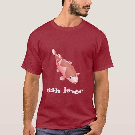 赤い魚: 魚の恋人 Tシャツ (正面)