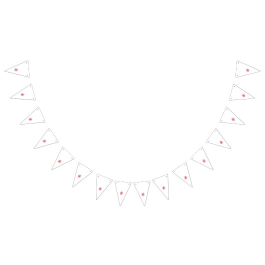 赤い鮮やかグラフィックデザインではっきりしたabstr バンティングフラッグ (全)