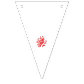 赤い鮮やかグラフィックデザインではっきりしたabstr バンティングフラッグ (第1の旗)