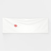 赤い鮮やかグラフィックデザインではっきりしたabstr 横断幕 (横)