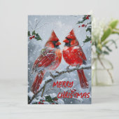 赤い鮮やか深紅色ズオンザスノイ枝 シーズンカード (スタンド正面)