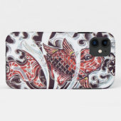 赤い鯉のタトゥーデザイン Case-Mate iPhoneケース (裏面(横))