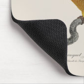 赤い鱗の黄色いパロット マウスパッド (コーナー)