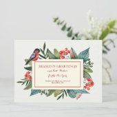 赤い鳥および果実の休日カード サンキューカード (スタンド正面)