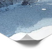 赤い鳥と冬の風景13 ポスター (角)