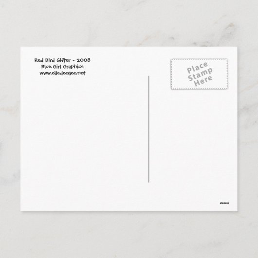 赤い鳥のギフトはがき シーズンポストカード (裏面)