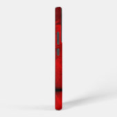 赤い鳥の羽のパターン SAMSUNG GALAXYケース (右側面)