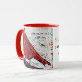 赤い鳥の聖なる書物、経典のマグ マグカップ (正面左)