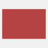 赤い鳥の青と赤パーソナライズされたと銀 ラッピングペーパーシート (正面3)