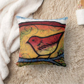 赤い鳥は砂漠呼出しを聞きました クッション (ブランケット)