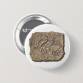 赤い鳥石 缶バッジ (正面&裏面)