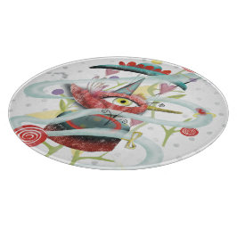 赤い鳥 カッティングボード