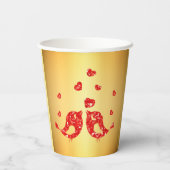 赤い鳥 紙コップ (裏面)