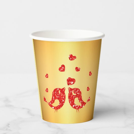 赤い鳥 紙コップ (裏面)