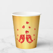 赤い鳥 紙コップ (正面)