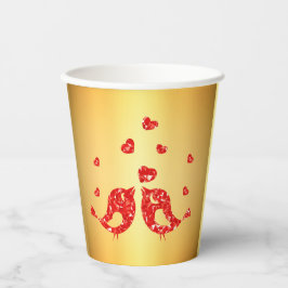 赤い鳥 紙コップ