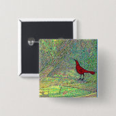 赤い鳥 缶バッジ (正面&裏面)