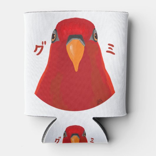 赤い鳥"GUMI" 缶クーラー (正面)