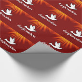 赤い鳩の確認 ラッピングペーパー (角)