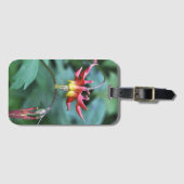 赤い鳩の荷物のラベル ラゲッジタグ (正面横)