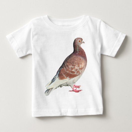 赤い鳩（孤立） ベビーTシャツ (正面)