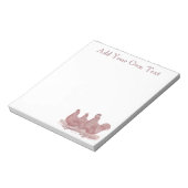 赤い鶏とヘンプリマスのロックチキンファーム ノートパッド (回転)