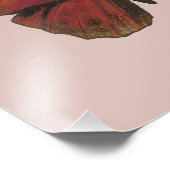 赤い鶏の蝶 フォトプリント            (角)