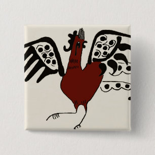 赤い鶏Pin 缶バッジ
