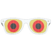 赤い黄色おっちょこちょいのの目4レジー レトロサングラス (正面)