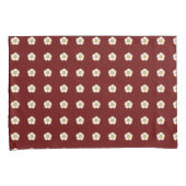 赤い黄色と白のバターカップの花 枕カバー (正面右)