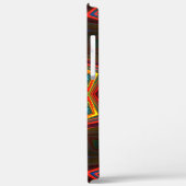 赤い黄色のねじれた8つの点を持つ星万華鏡のように千変万化するパターン Case-Mate iPhoneケース (裏面 / 左)