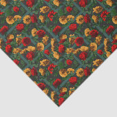 赤い黄色のエレガントフローラバラ 薄葉紙 (詳細)