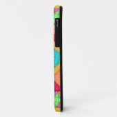 赤い黄色のカラフルパッチワークキルトアート Case-Mate iPhoneケース (裏面/左)