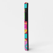 赤い黄色のカラフルパッチワークキルトアート Case-Mate iPhoneケース (裏面/左)