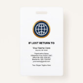 赤い黄色のコラムズの連動写真 バッジ (裏面)