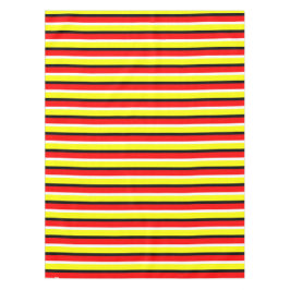 赤い黄色のストライプデザイン テーブルクロス