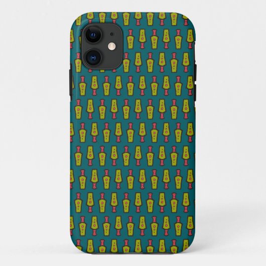 赤い黄色のティール(緑がかった色)の部族: iPhone 5/5sケース Case-Mate iPhoneケース (裏面)