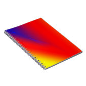 赤い黄色の抽象芸術カスタムカラフルの追加 ノートブック (右側)