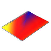 赤い黄色の抽象芸術カスタムカラフルの追加 ノートブック (左側)