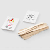 赤い黄色の火の鳩の十字確認編集可能 ハンドファン (組立なし)