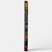 赤い黄色の緑の濃い花の細断紙? Case-Mate iPhoneケース (裏面 / 右)