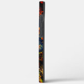 赤い黄色の緑の濃い花の細断紙? Case-Mate iPhoneケース (裏面 / 左)