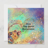 赤い黄色の緑の青の妖精 案内状 (裏面)