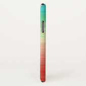 赤い黄色の緑の青ストライプ色 Case-Mate iPhoneケース (裏面/右)