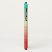 赤い黄色の緑の青ストライプ色 Case-Mate iPhoneケース (裏面/左)