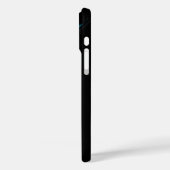 赤い黄色の青い光の渦フラクタルアート、黒 Case-Mate iPhoneケース (裏面 / 左)