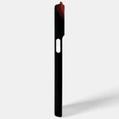 赤い黄色の青い光の渦フラクタルアート、黒 Case-Mate iPhoneケース (裏面 / 右)
