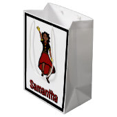 赤い黄色の黒のティアド・ダンサー#1 ミディアムペーパーバッグ (裏面アングル)